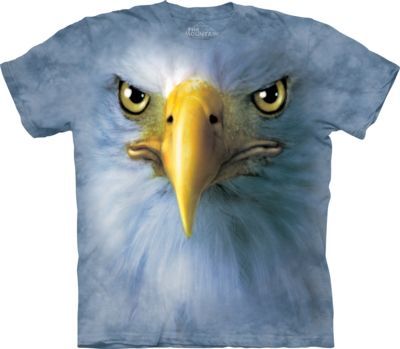 Tričko unisex The Mountain Eagle Face - modré, 5XL