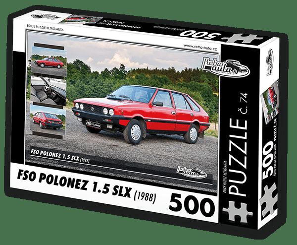 Retro-Auta© Puzzle Č. 74 - Fso Polonez 1.5 Slx (1988) 500 Dílků