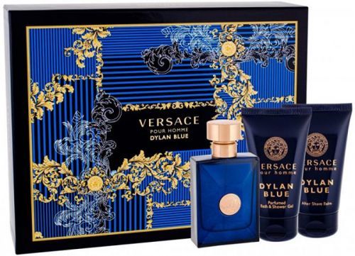 Versace Versace Pour Homme Dylan Blue - EDT 50 ml + balzám po holení 50 ml + sprchový gel 50 ml