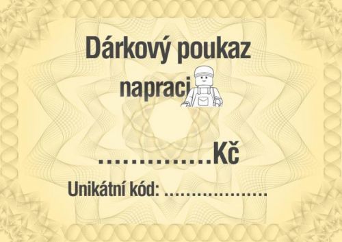 Dárkový poukaz Napraci.cz, 1000