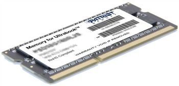 Operační paměť RAM Patriot SO-DIMM DDR3 8GB, Ultrabook série PC3-12800 1600MHz CL11 1,35V PSD38G1600L2S