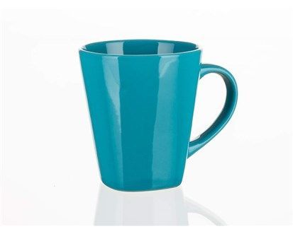Hrnek keramický ASYMO 180 ml, tyrkysový