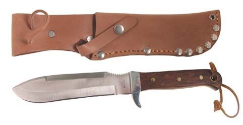 Výsadkářský nůž s koženou pochvou Bundeswehr BW MFH® 44463