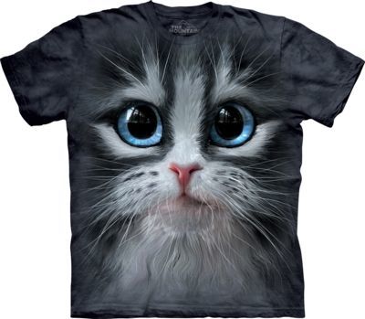 Tričko unisex The Mountain Cutie Pie Kitten - šedé, 4XL