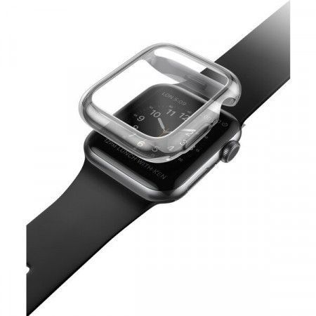 UNIQ Garde Hybrid TPU+PC pouzdro Apple Watch Series 4 (40mm) kouřové