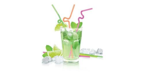 Slámky myDRINK, dlouhé kolínko, 40 ks