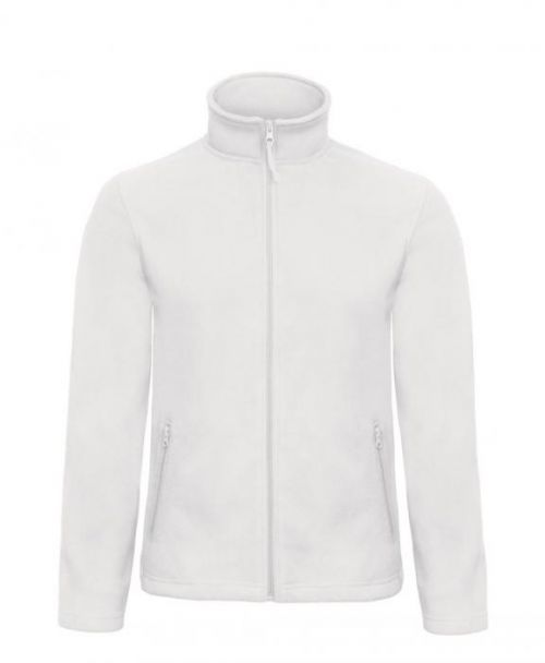 Mikina pánská B&C Micro Fleece - bílá, 3XL