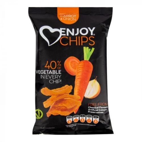 Enjoy Chips s mrkví a cibulí 40 g NEW DELESPINE