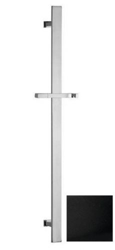 SAPHO Posuvný držák sprchy hranatý, 600 mm, černá mat SC415