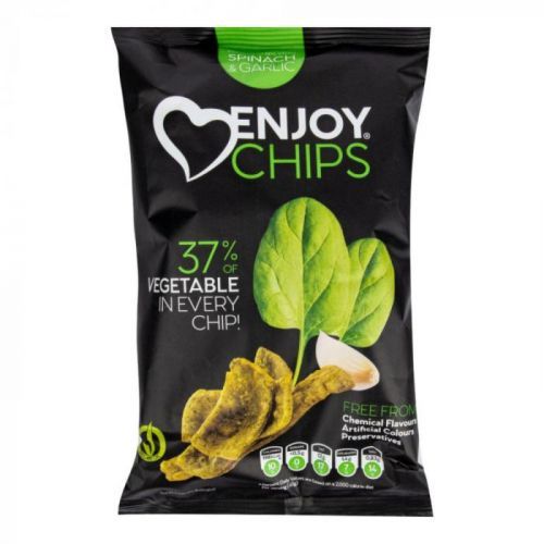 Enjoy Chips se špenátem a česnekem 40 g NEW DELESPINE