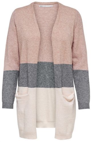 ONLY Dámský kardigan ONLQUEEN L/S LONG CARDIGAN KNT NOOS Misty Rose L