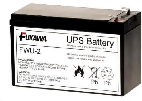 FUKAWA Baterie - FUKAWA FWU-2 náhradní baterie za RBC2 (12V/7,2Ah, Faston 250), životnost 3-5let (FWU-2)