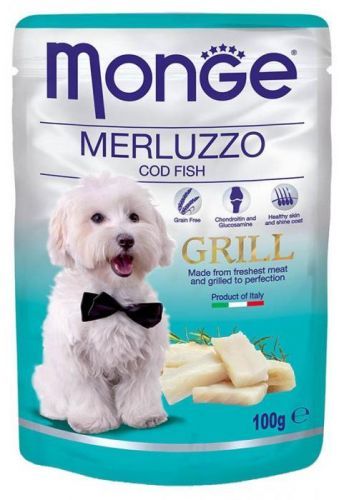 Monge Grill Dog kapsička s treskou 100g