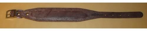 Kožený obojek chrt fialový 4×36cm