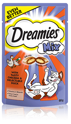 Dreamies Mix kuře & kachna 60g