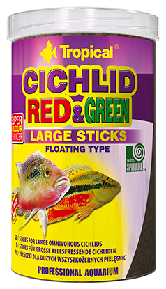 Tropical Cichlid Red & Green Large Sticks 1000ml