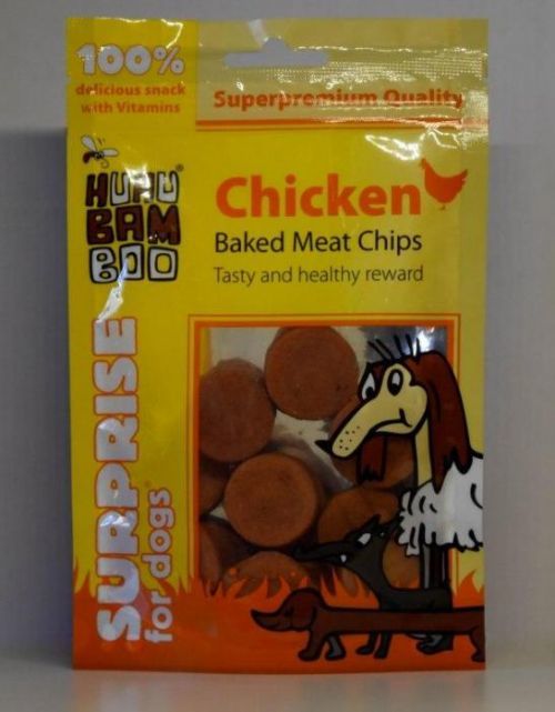 HUHU Kuřecí křupavé chipsy 75g