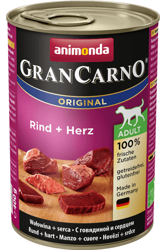 GranCarno Adult hovězí a srdce 400g