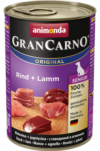 GranCarno Senior hovězí a jehně 400g