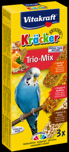 Vitakraft Kräcker Trio-Mix andulka med, pomeranč, popcorn 3ks