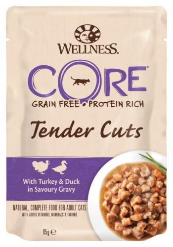 Kapsička Wellness Cat Tender Cuts krůta & kachna v omáčce 85g