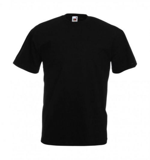 Triko Fruit of the Loom Value Weight - černé, 3XL