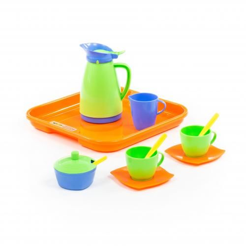 POLESIE Kávová sada Alice s tácem pro 2 osoby