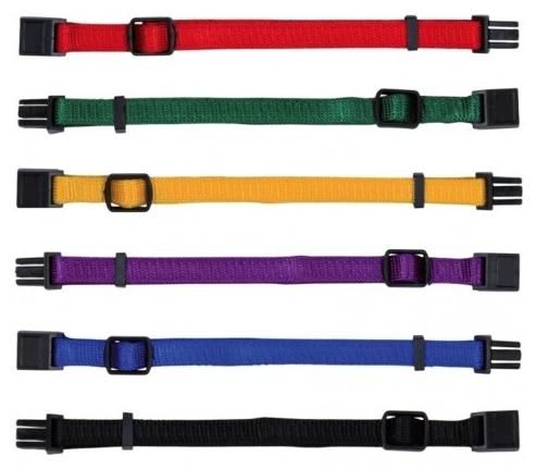 Obojek nylon pro štěňata rozez.S-M 17-25cm/10mm 6ks TR