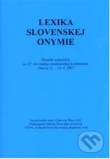 Lexika slovenskej onymie -