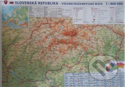 Slovenská republika - všeobecnozemepisná mapa 1:460T SC -