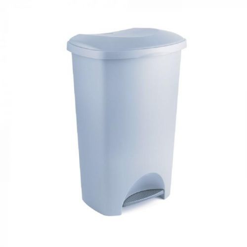 Šedý pedálový odpadkový koš z recyklovaného plastu Addis Eco Range, 50 l