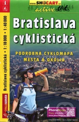 Bratislava cyklistická 1:18 000, 1:40 000 -