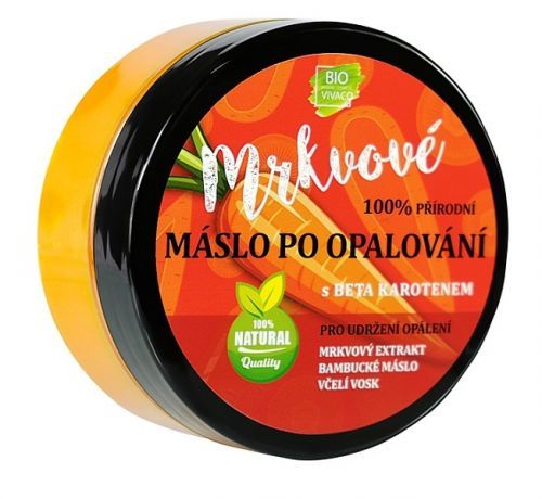 Vivaco 100% Přírodní máslo po opalování s mrkvovým extraktem 150ml