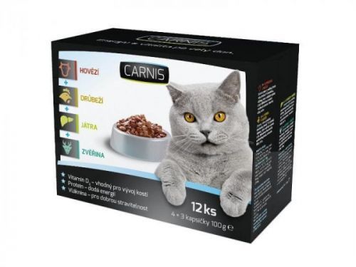 Carnis kapsičky pro kočky 12x100 g