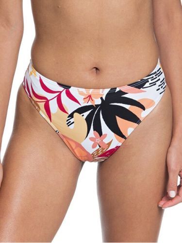 Roxy Dámské plavkové kalhotky Pop Surf Hg Lg Md Wst Bright White Nirantara ERJX403911-XWKM L