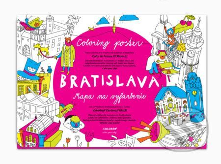 Bratislava - Mapa na vyfarbenie - Tero Abbafy