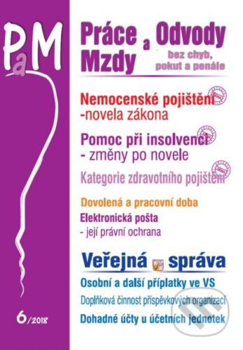 Práce a mzdy, odvody 6/2018 (CZ) -