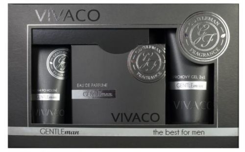 Vivaco Gentleman Fragrance Dárková kazeta GENTLEMAN - parfém, balzám po holení, sprchový gel