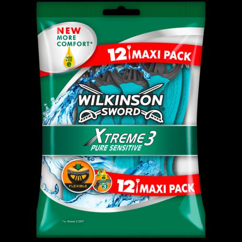 Wilkinson Sword Xtreme3 Pure Sensitive jednorázová holítka 12ks
