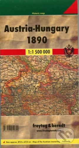 Austria - Hungary 1890 1:1 500 000 -