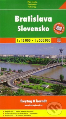 Bratislava, Slovensko 1:16 000 1:500 000 -