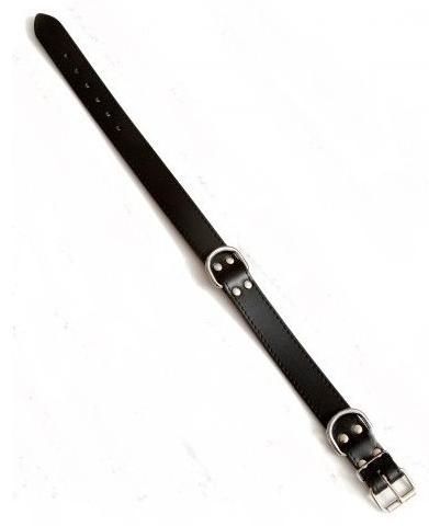 Kožený obojek černý 3×60cm