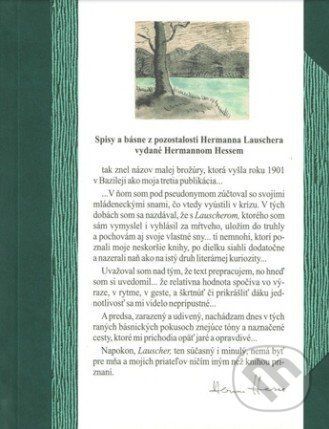 Spisy a básne z pozostalosti Hermanna Lauschera vydané Hermannom Hessem - Hermann Hesse