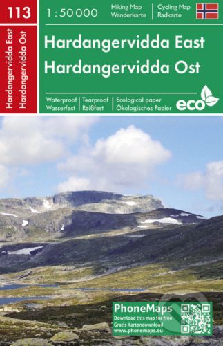 Hardangervidda East 1:50 000 -