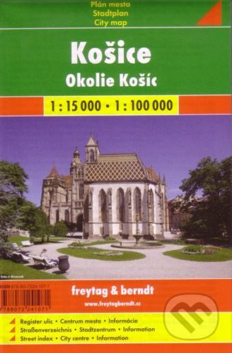 Košice a okolie 1:15 000 1:100 000 -