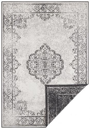 Bougari - Hanse Home koberce Kusový koberec Twin Supreme 103868 Black/Cream - 80x150 cm Bílá