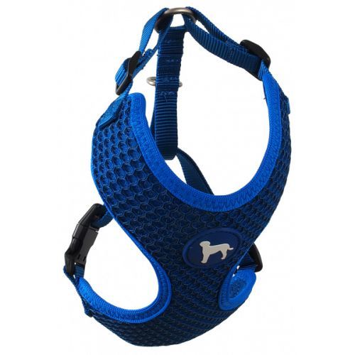 Postroj active dog mellow xs tm. modrý 1,5x30-40cm