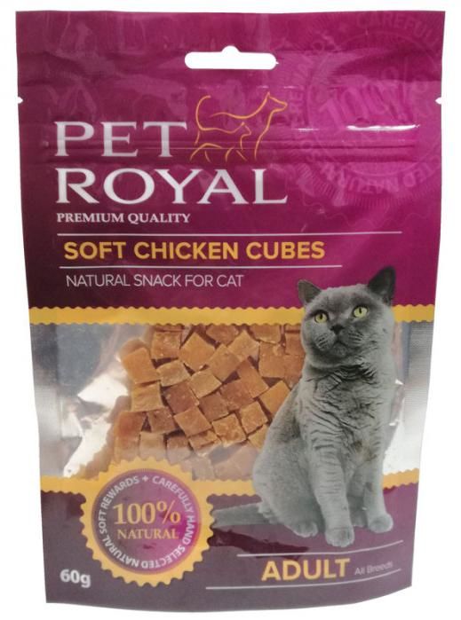 Pet Royal Cat Soft kuřecí kostky 60g