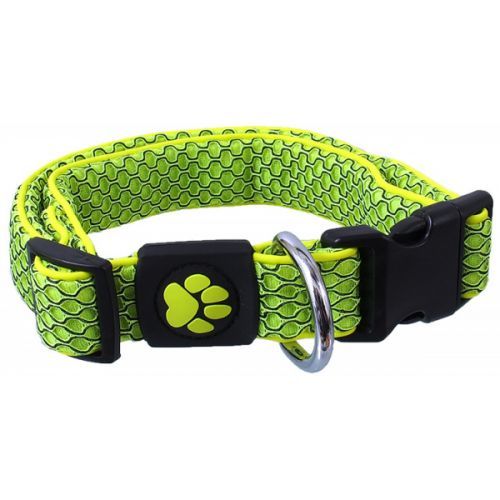 Obojek active dog mellow m limetka 2,5x35-51cm