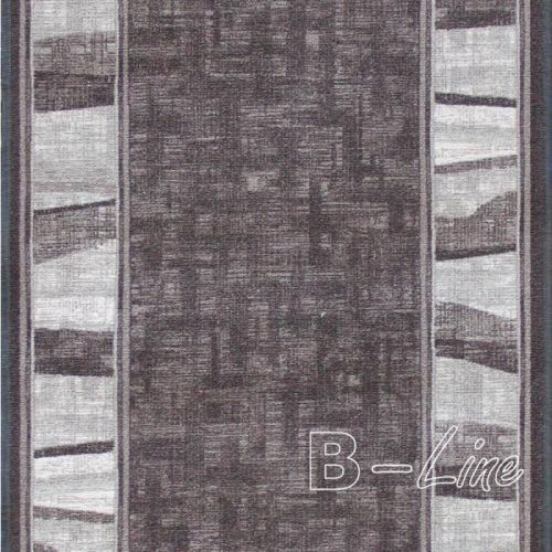 Associated Weavers koberce Protiskluzový běhoun Linea 97 - šíře 67 cm s obšitím Šedá
